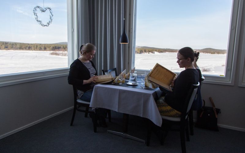 Excellent Restaurant Aurora in Inari with a la carte local and fast food in Inari Finland Lapland. 