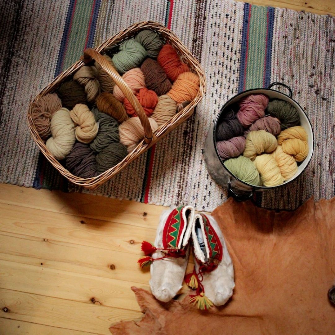 Sámi handicraft in Lapland Finland