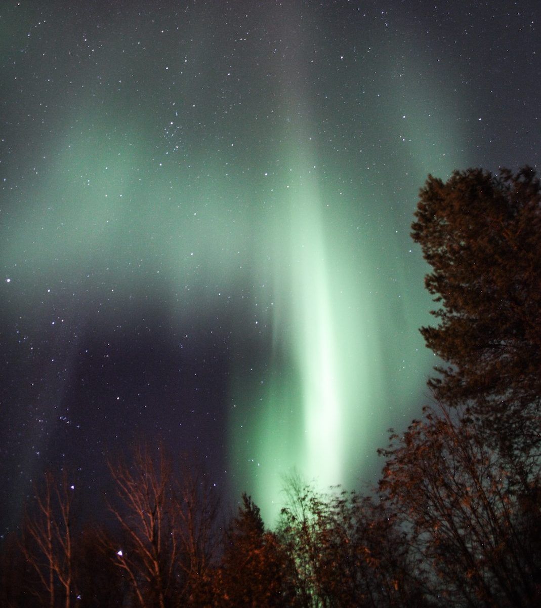 Northern lights in Inari Lapland Finland. Photo by Miika Leivo.