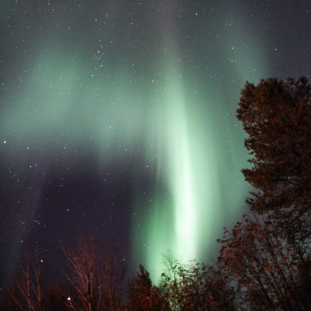 Northern lights in Inari Lapland Finland. Photo by Miika Leivo.