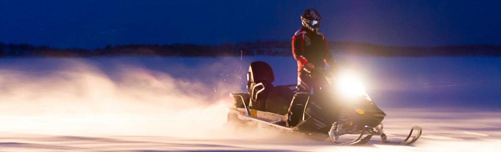 Overnight snowmobile safari