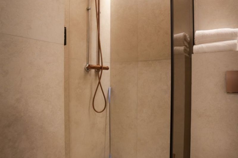 Bathroom with toilet and shower